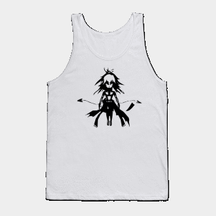 Homunculus attack minimal silhouette white Tank Top